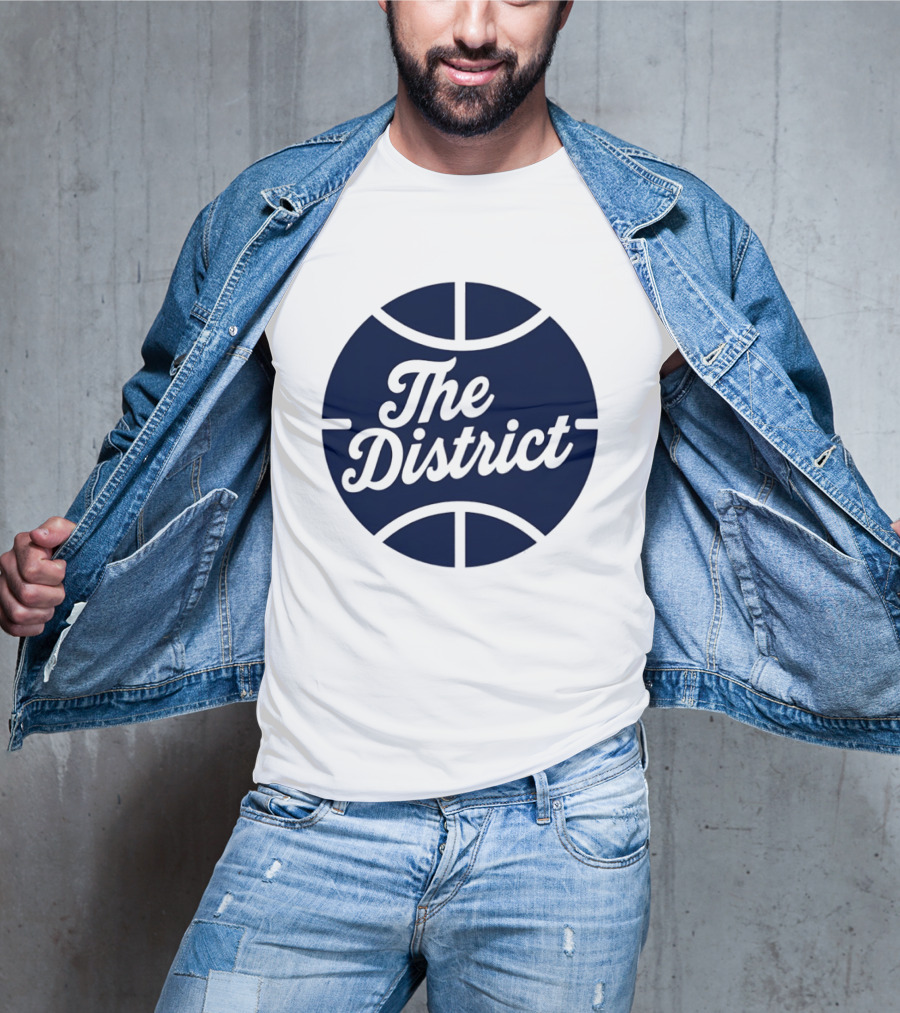 The District Basketball Branding Team Circle T-Shirt