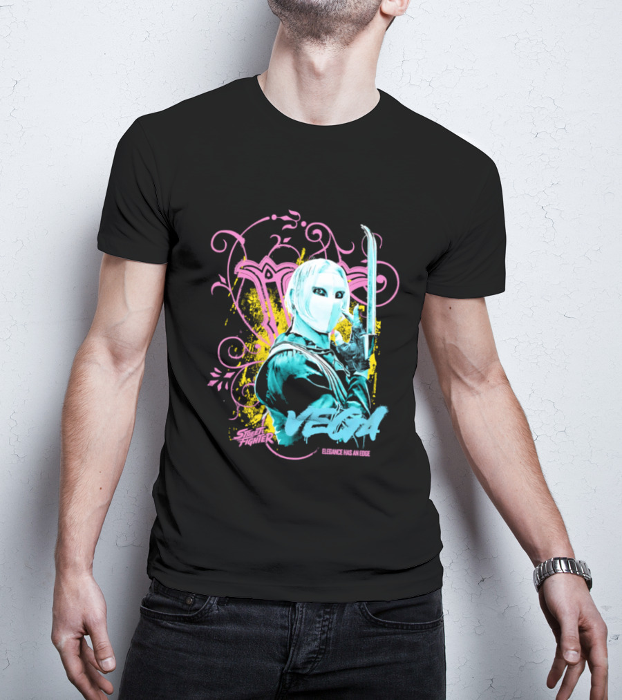 Fighter Vega Elegance Has An Edge Streetwear Warrior T-Shirt