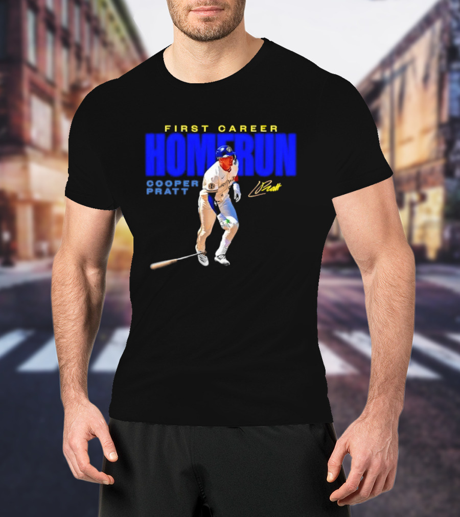 First Career Homerun Cooper Pratt Milwaukee Brewers T-Shirt