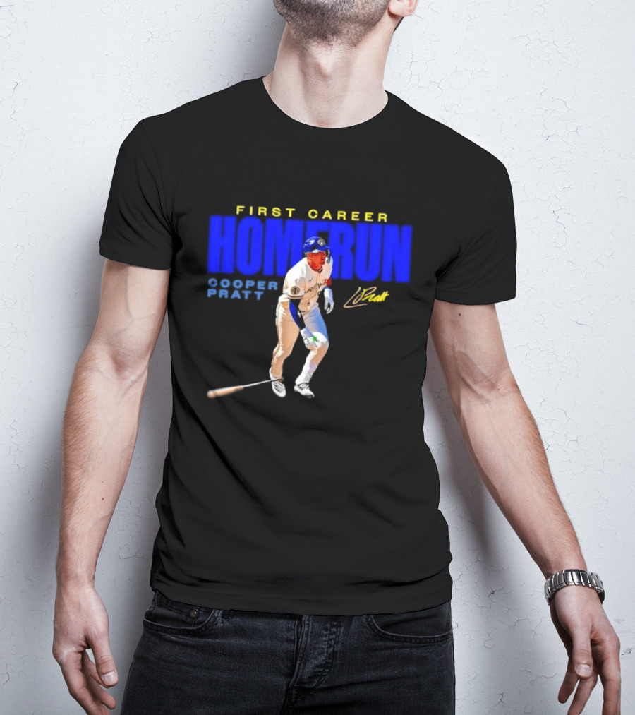 First Career Homerun Cooper Pratt Milwaukee Brewers T-Shirt