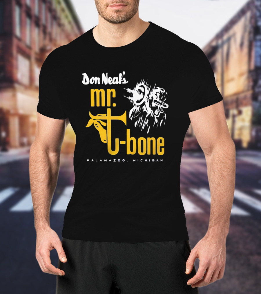 Don Neal's Mr Bone Kalamazoo Michigan Trombone T-Shirt