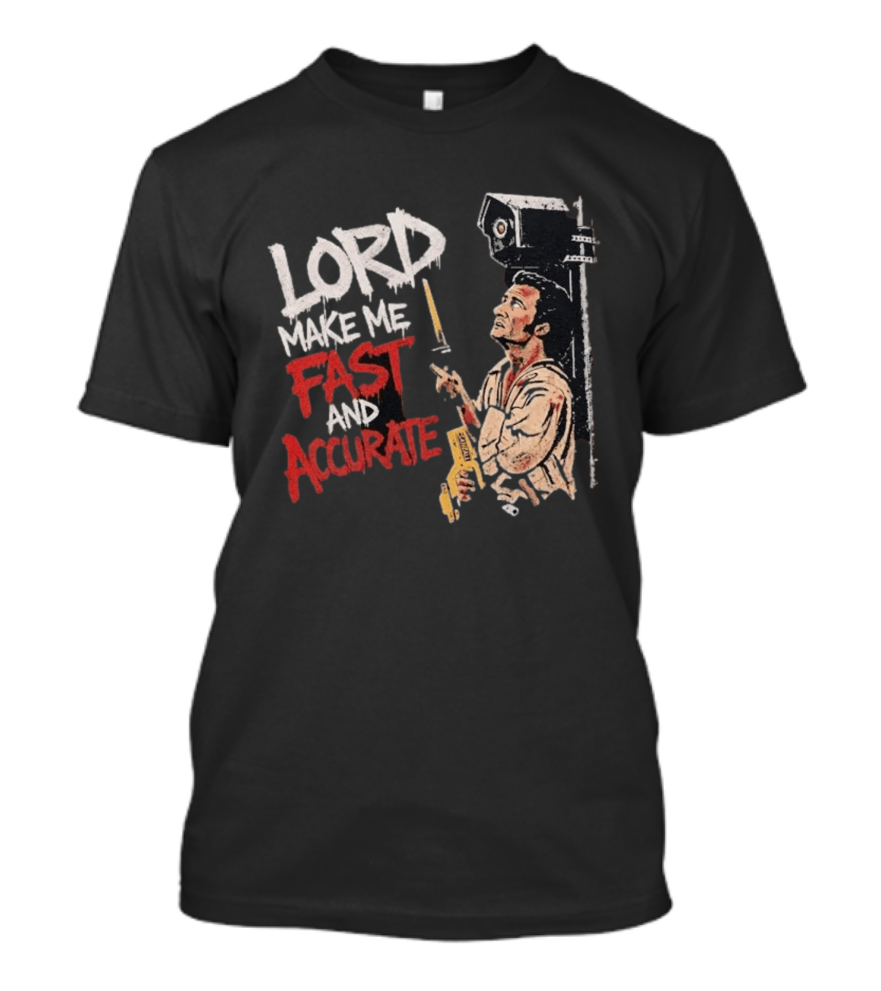 Lord Make Me Fast And Accurate Star Wars Lightsaber Jedi T-Shirt