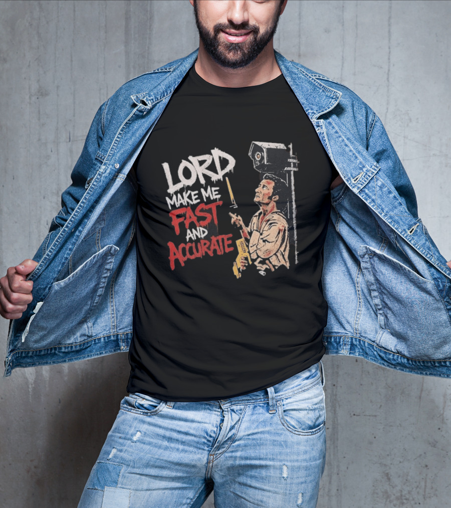 Lord Make Me Fast And Accurate Star Wars Lightsaber Jedi T-Shirt