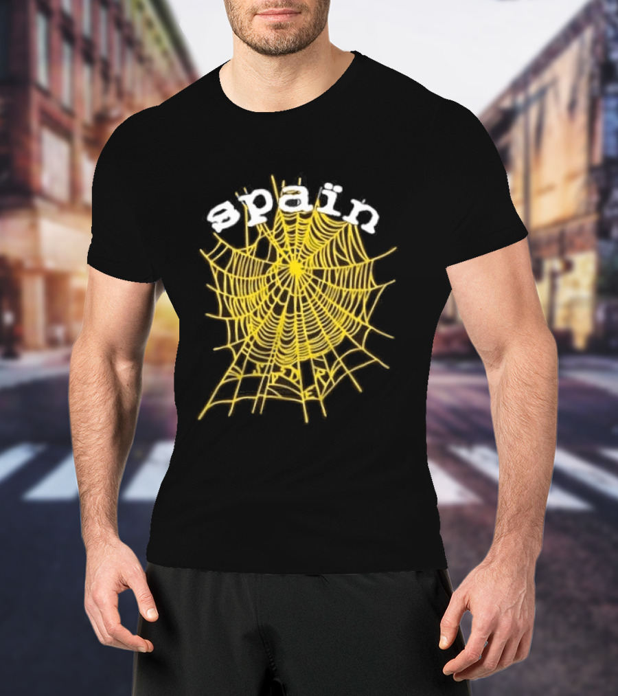 Spain Web Spider Yellow Web T-Shirt