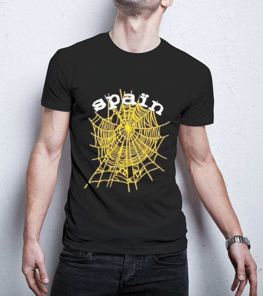 Spain Web Spider Yellow Web T-Shirt