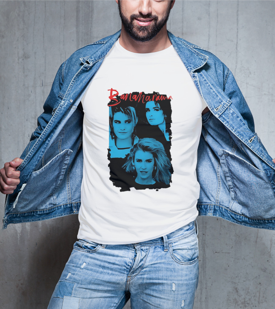 Bananarama True Confessions Album Cover Retro Blue T-Shirt