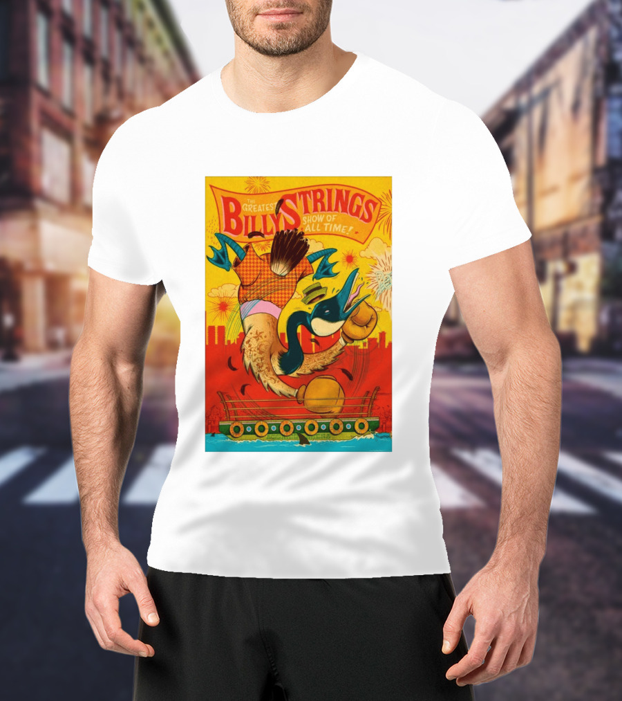 Billy Strings Boston MA July 21 2026 Greatest Show Of All Time Boxing Duck With Gloves T-Shirt