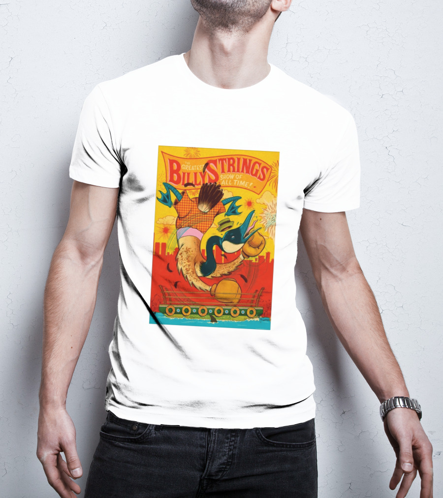 Billy Strings Boston MA July 21 2026 Greatest Show Of All Time Boxing Duck With Gloves T-Shirt