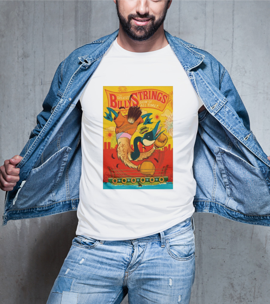 Billy Strings Boston MA July 21 2026 Greatest Show Of All Time Boxing Duck With Gloves T-Shirt