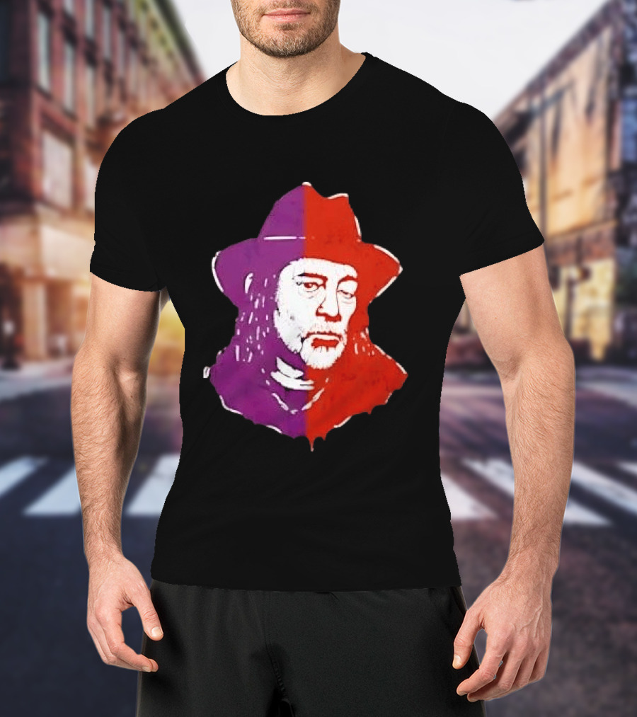 Willie Nelson Face Pop Art Style Cowboy Hat T-Shirt