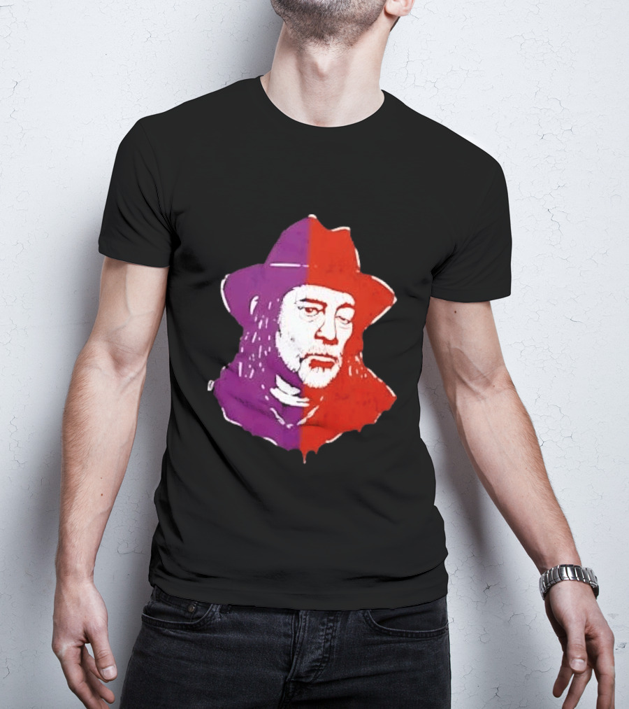 Willie Nelson Face Pop Art Style Cowboy Hat T-Shirt