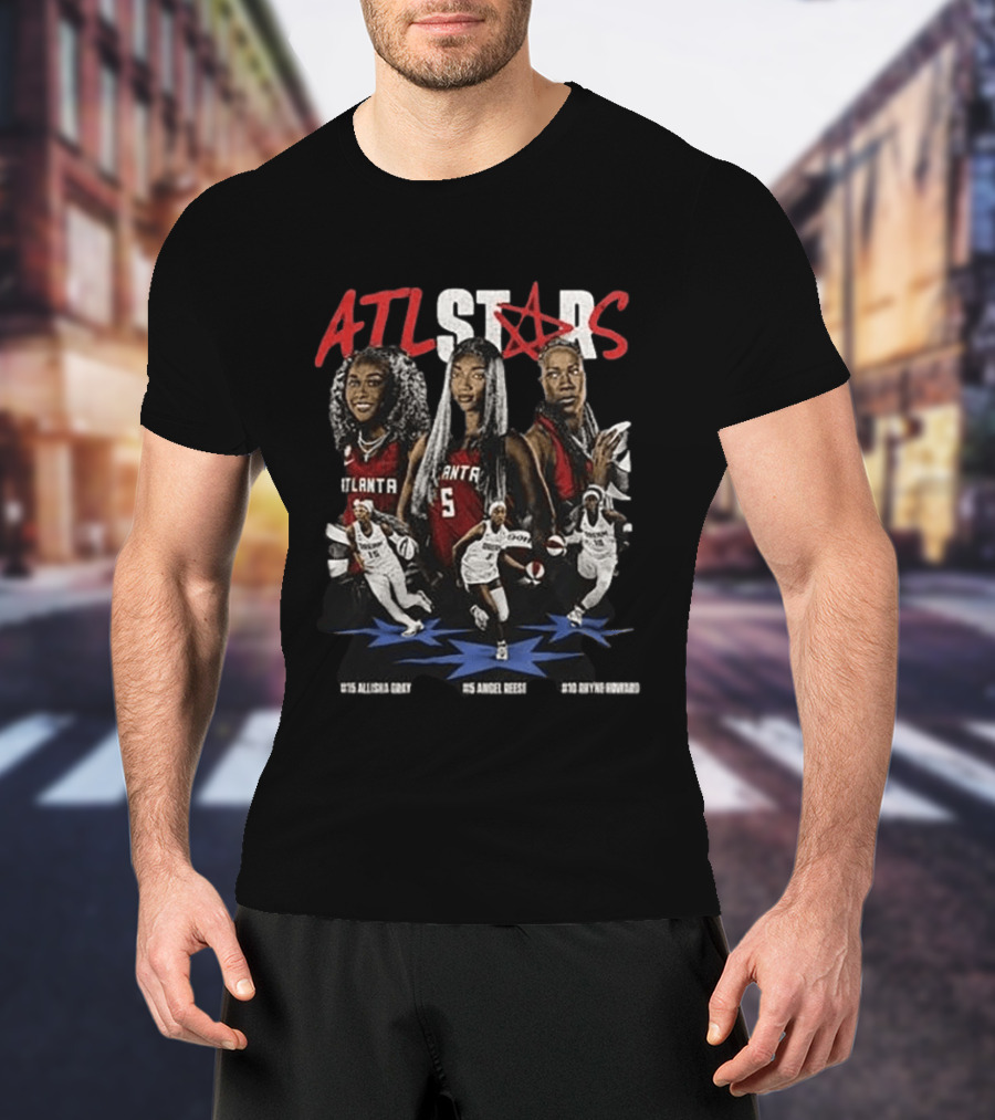 ATL Stars Allisha Gray Angel Reese Kiyvve Terrell Atlanta Dream All Star Game 2026 T-Shirt