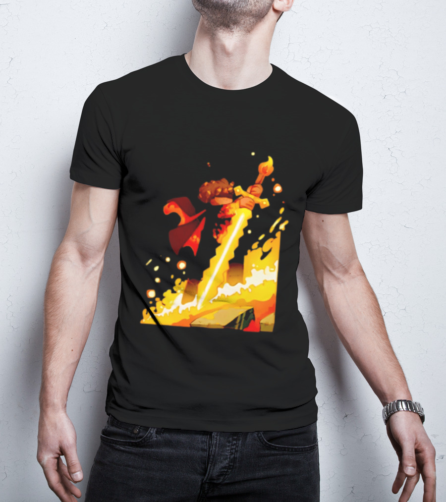 FlameFrags Sword Gaming Fantasy Adventure Warrior T-Shirt