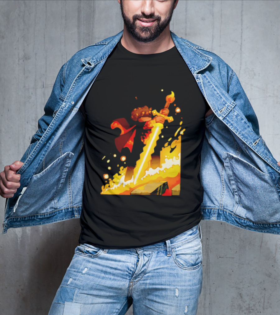 FlameFrags Sword Gaming Fantasy Adventure Warrior T-Shirt