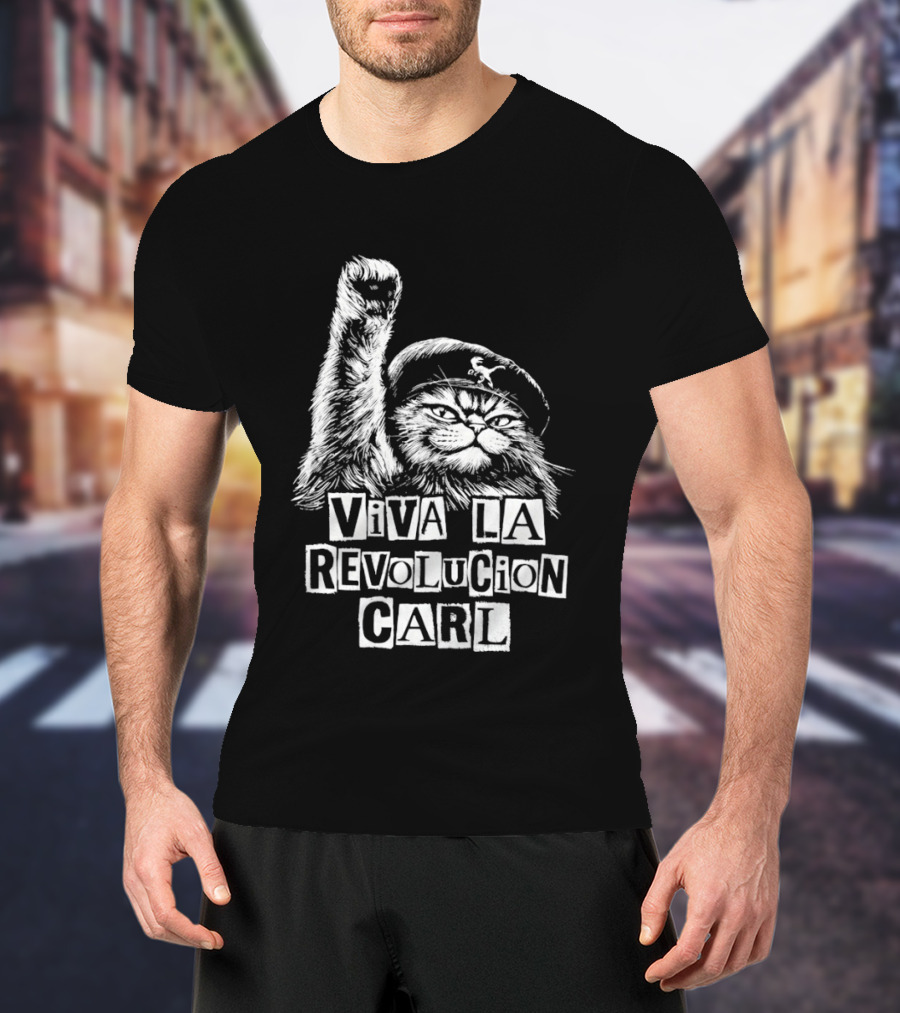 Viva La Revolucion Carl Cat Dungeon Crawler Carl T-Shirt