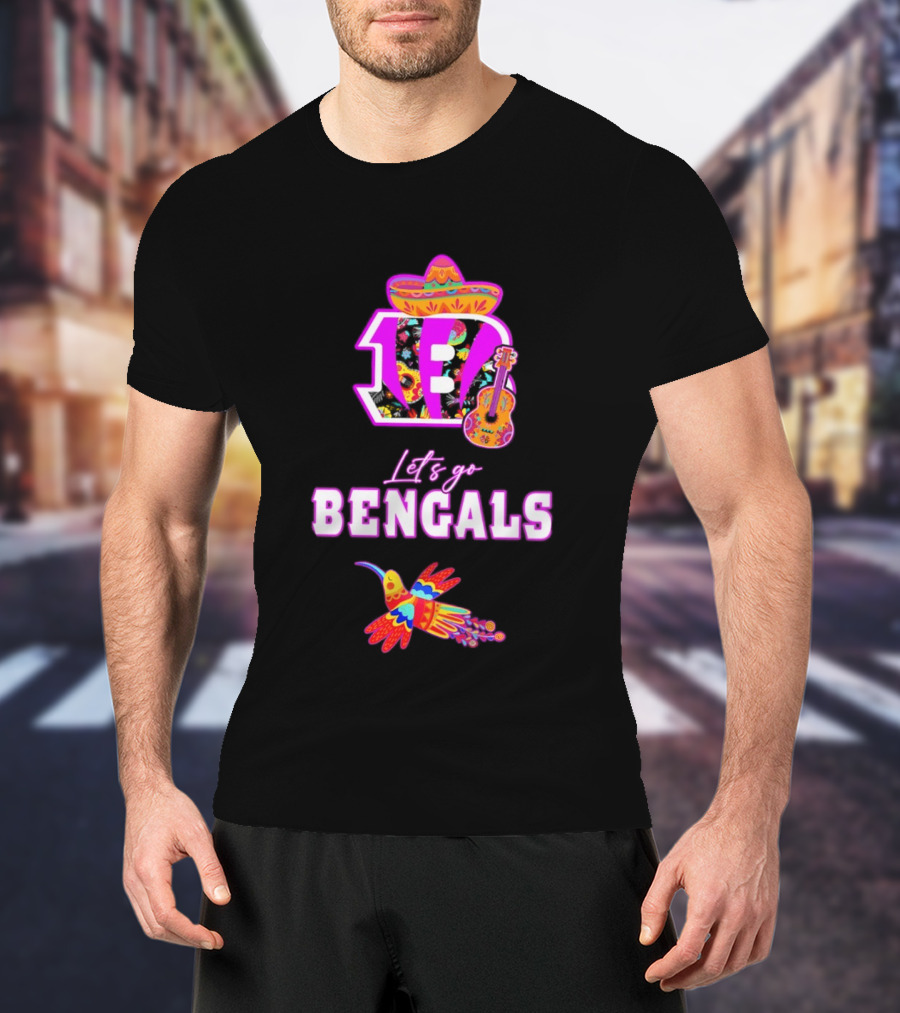 Let's Go Bengals Hispanic Heritage Fiesta Mexican Celebration T-Shirt