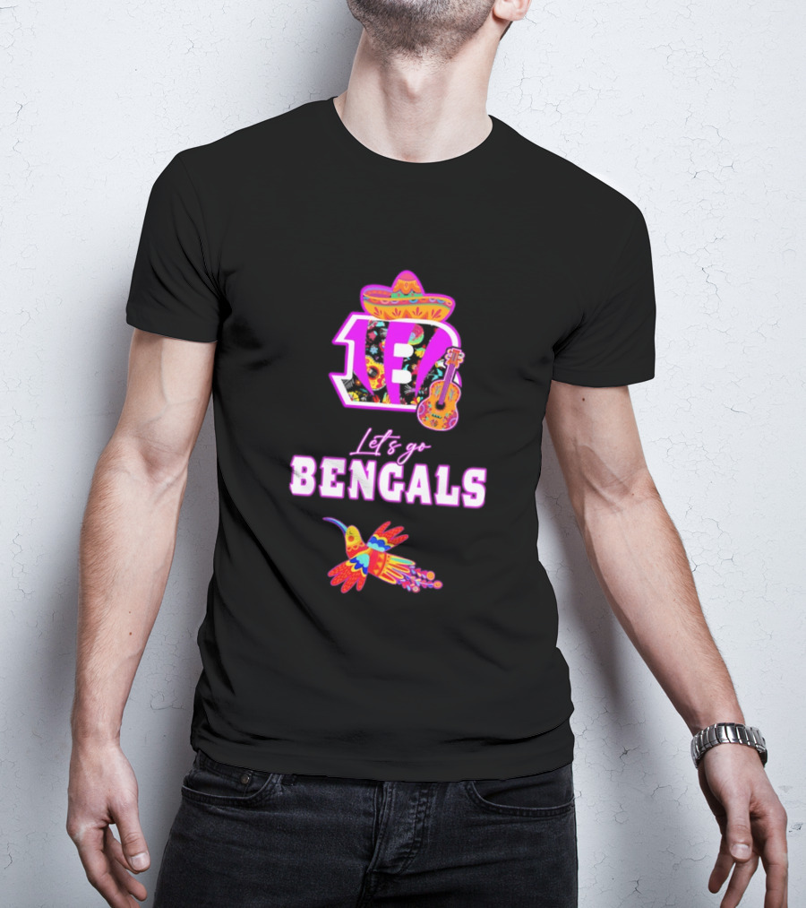 Let's Go Bengals Hispanic Heritage Fiesta Mexican Celebration T-Shirt