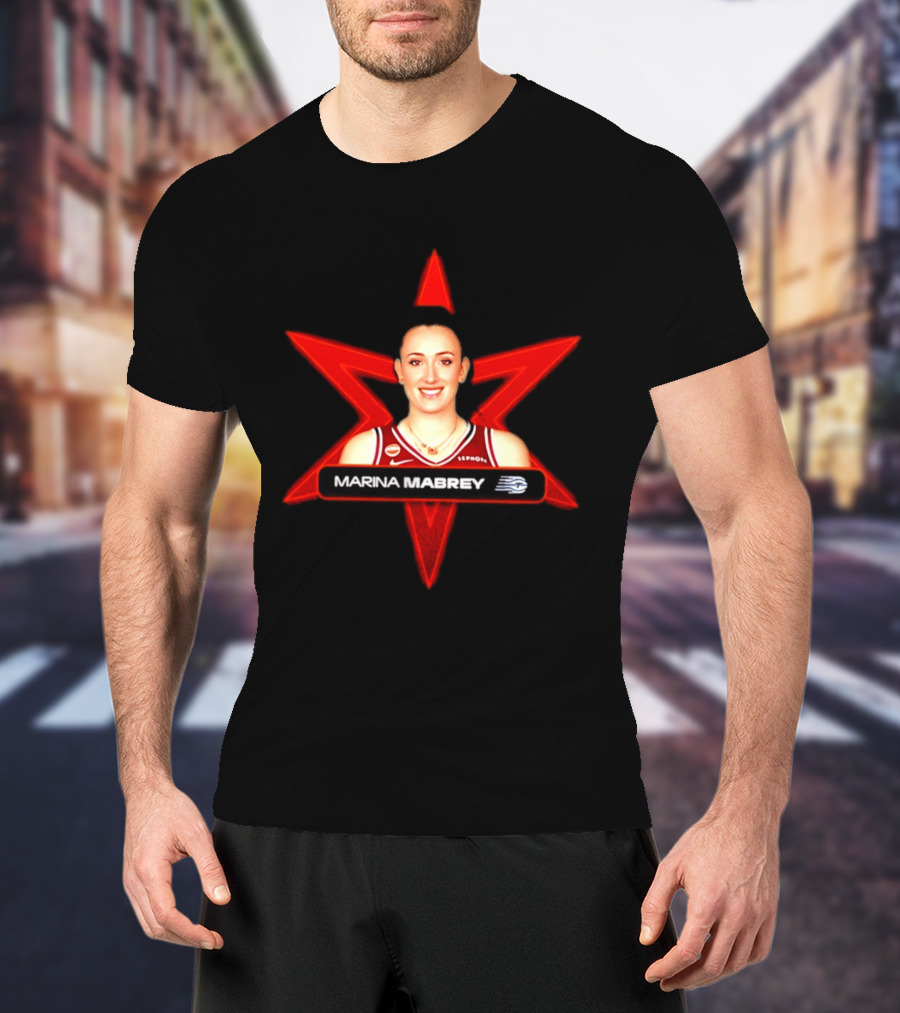 Marina Mabrey Toronto Tempo WNBA All Star 2026 Red Star T-Shirt