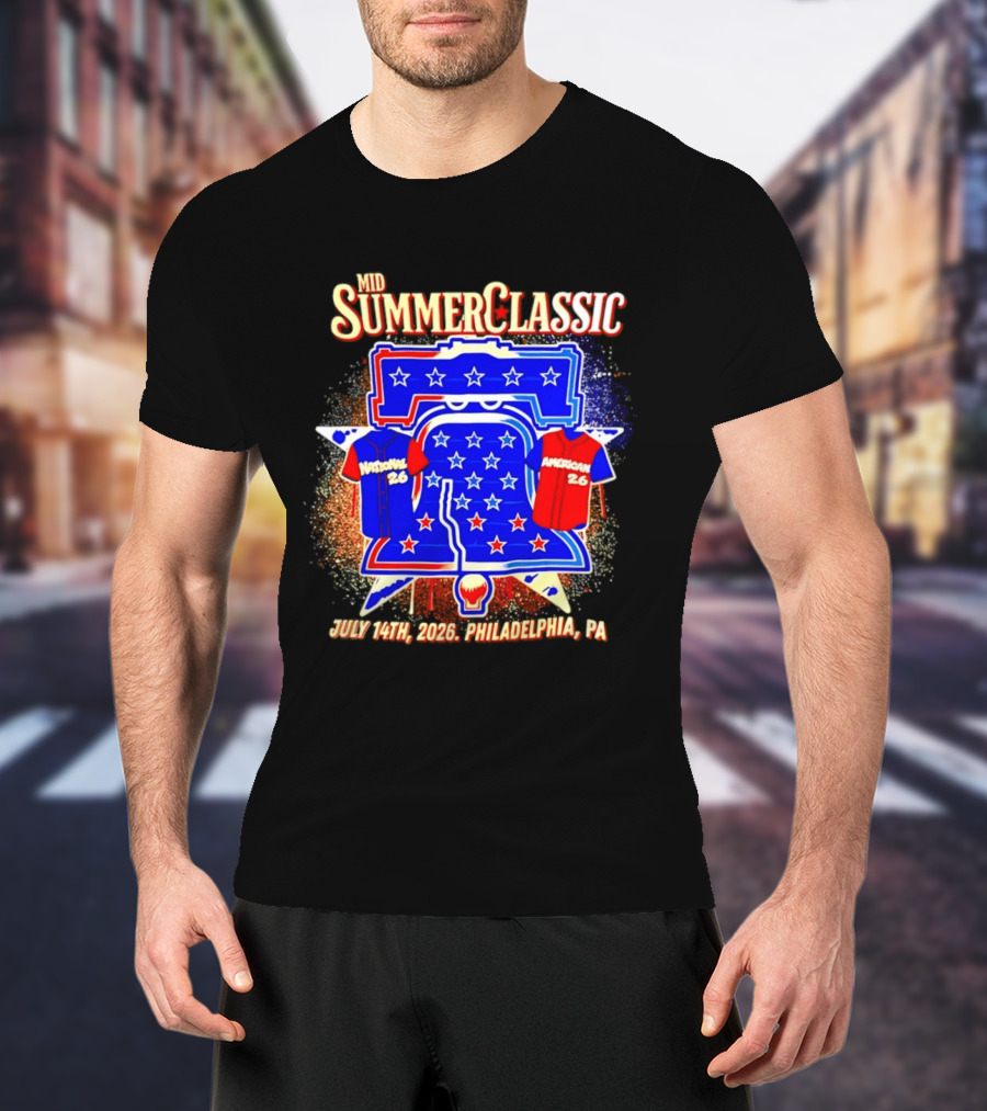 Mid Summer Classic July 14th 2026 Philadelphia PA National American 26 Liberty Bell Stars T-Shirt