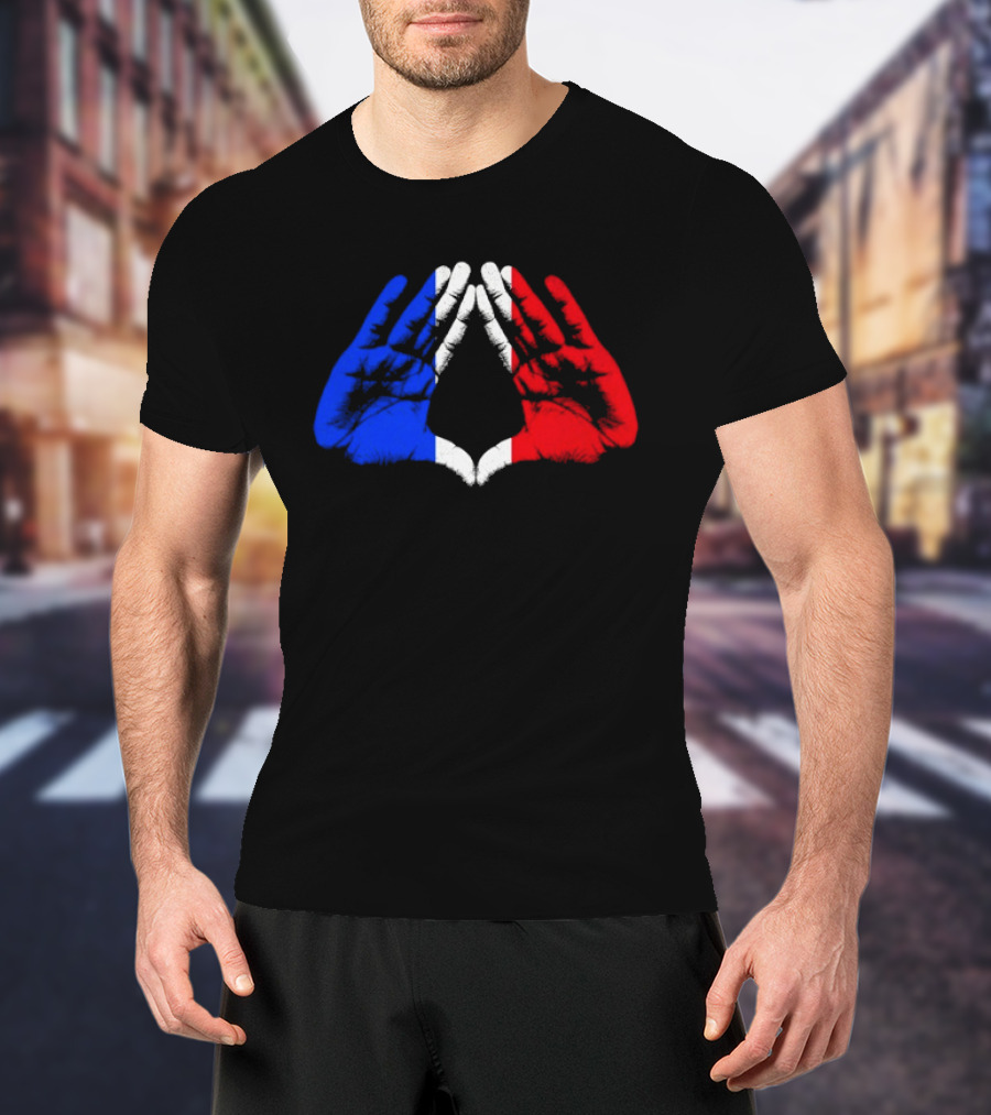 Reasonable Doubt 30th Anniversary Paris Tour French Flag Hands Icon J Z30 T-Shirt