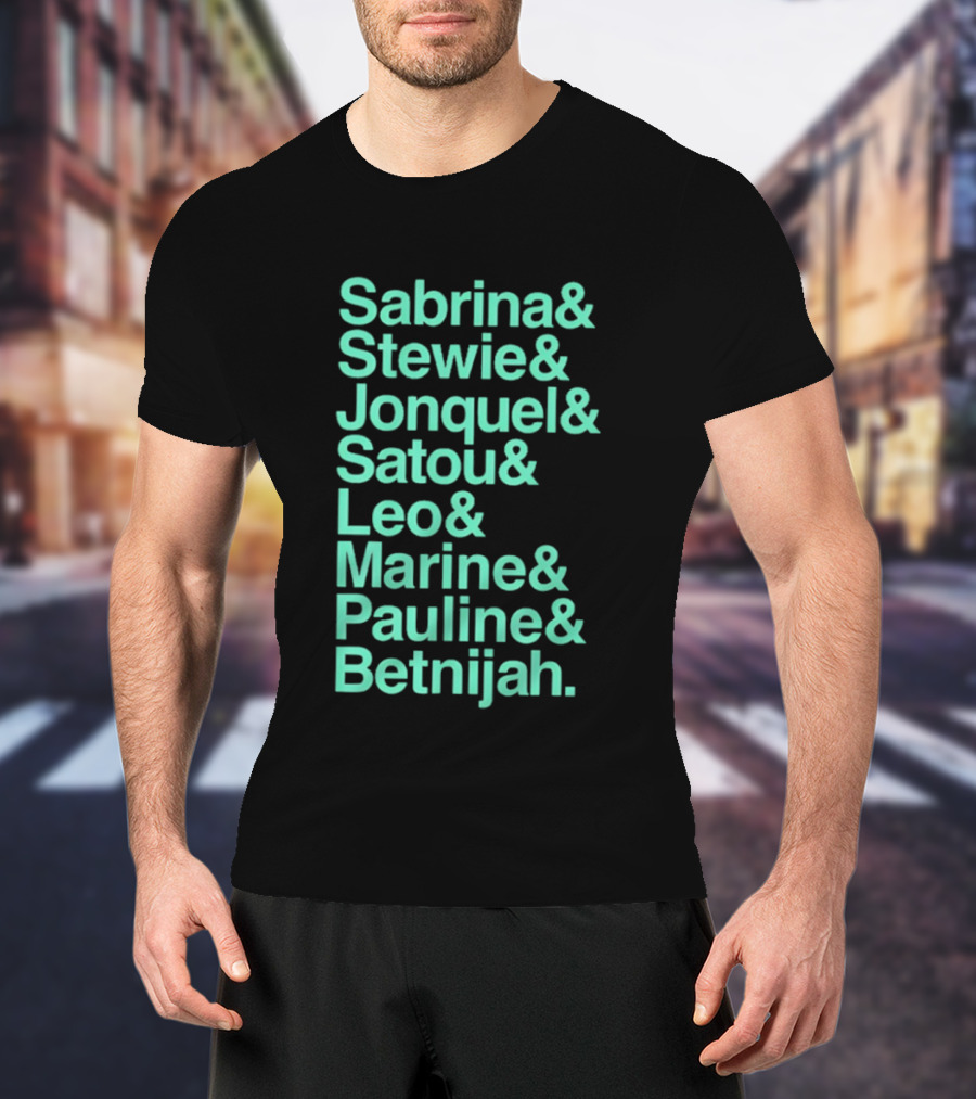 New York Women's Basketball Sabrina Stewie Jonquel Satou Leo Marine Pauline Betnijah Ampersand 2026 T-Shirt