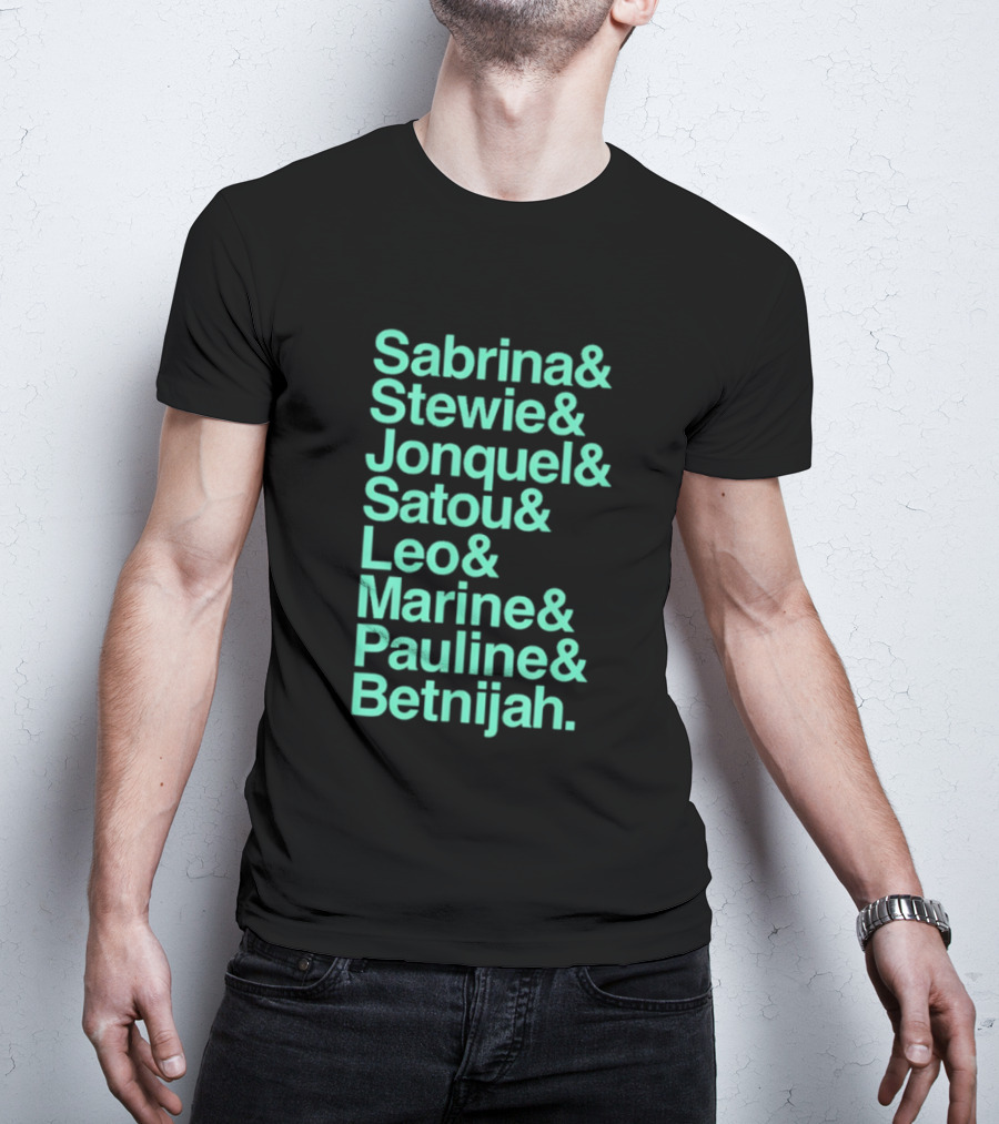 New York Women's Basketball Sabrina Stewie Jonquel Satou Leo Marine Pauline Betnijah Ampersand 2026 T-Shirt