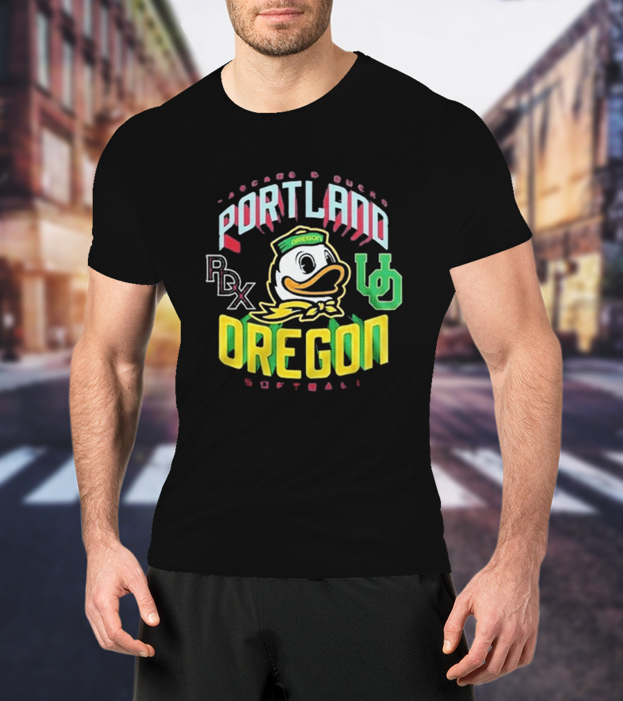 Portland PDX Cascade Ducks Oregon Softball 2026 T-Shirt