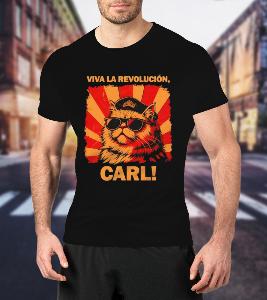 Viva La Revolución Carl Persian Cat King T-Shirt