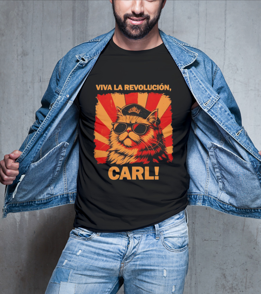 Viva La Revolución Carl Persian Cat King T-Shirt