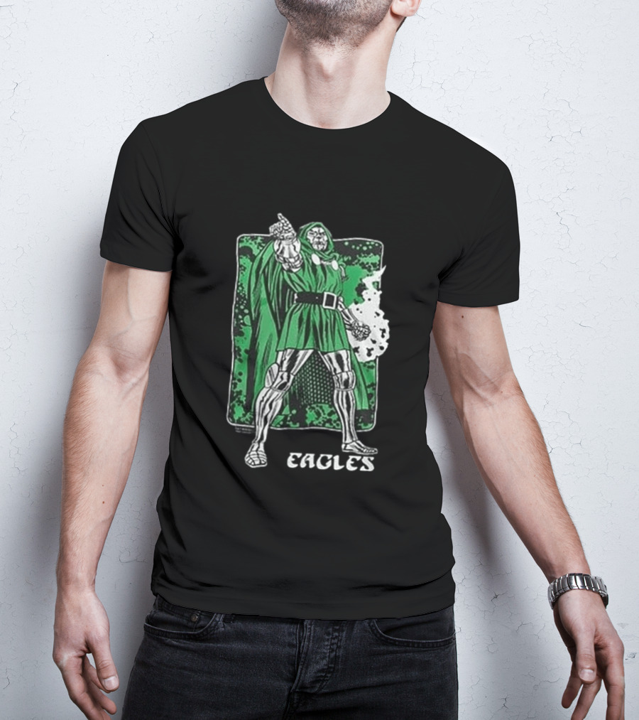Philadelphia Eagles Marvel Doctor Doom Power Collaboration 2026 T-Shirt