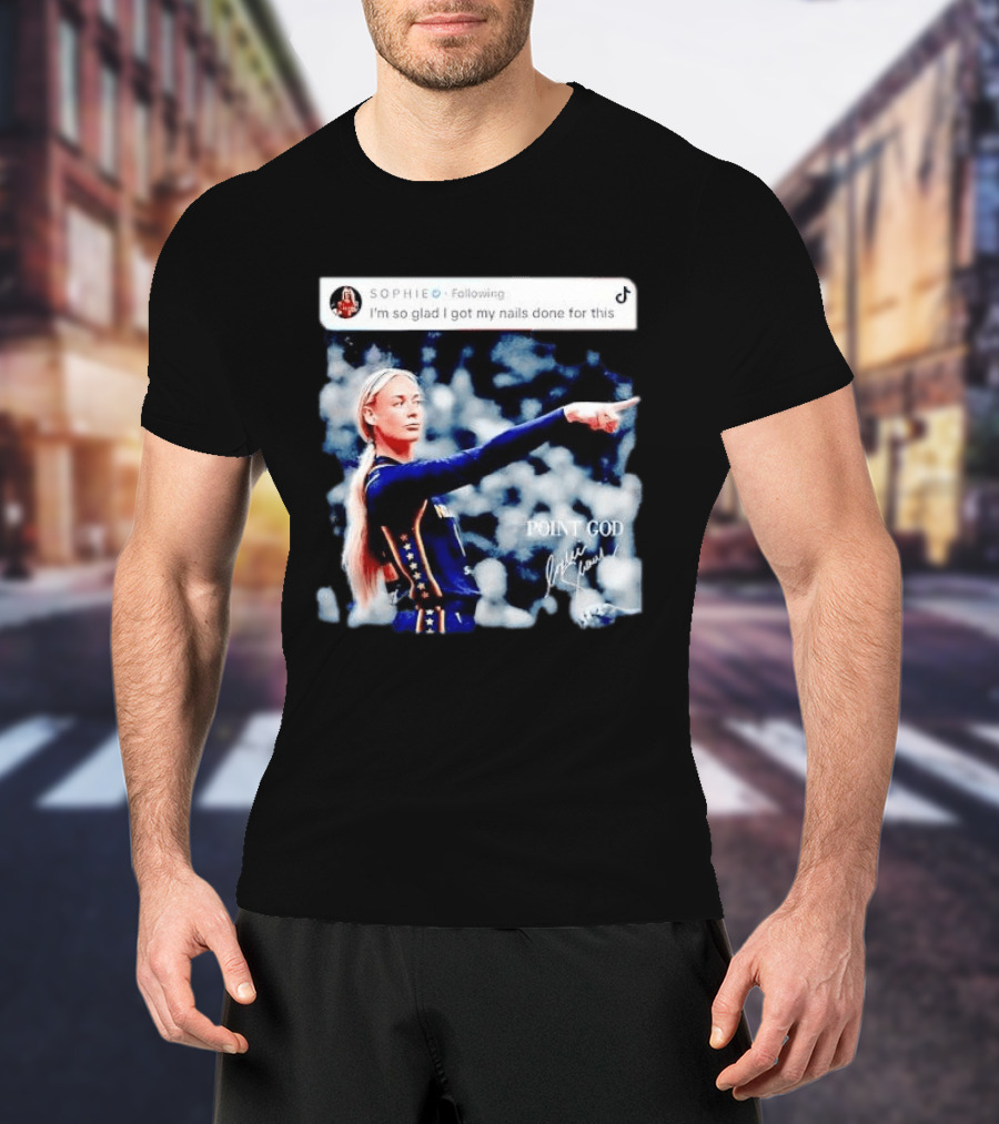 Sophie Cunningham Point God Indiana Fever I'm So Glad I Got My Nails Done For This T-Shirt