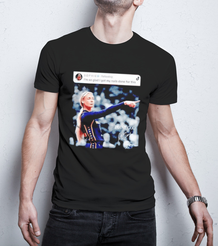 Sophie Cunningham Point God Indiana Fever I'm So Glad I Got My Nails Done For This T-Shirt