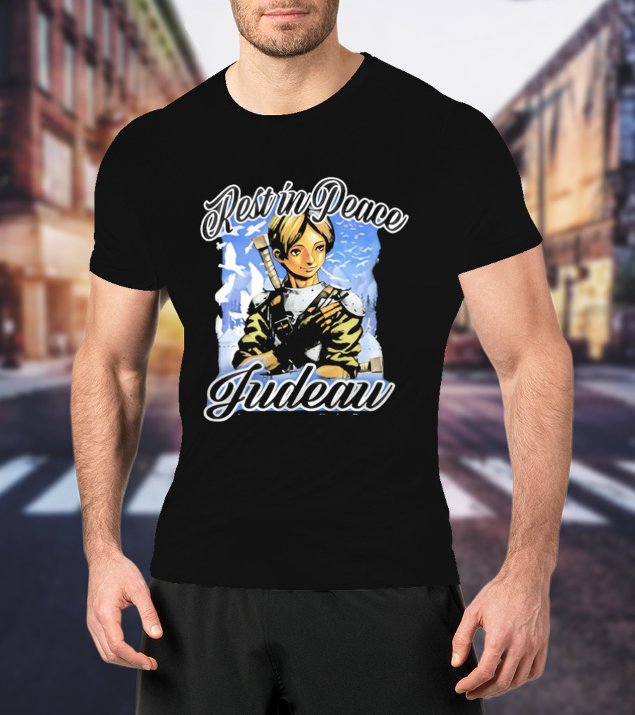 Rest In Peace Judeau Berserk Remembrance With Sword And Birds T-Shirt