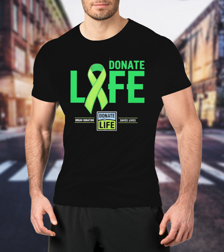 Donate Life Ribbon Organ Donation Saves Lives T-Shirt