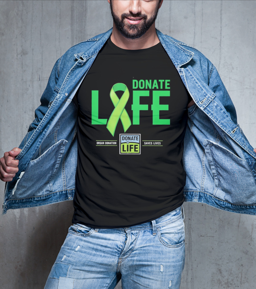 Donate Life Ribbon Organ Donation Saves Lives T-Shirt