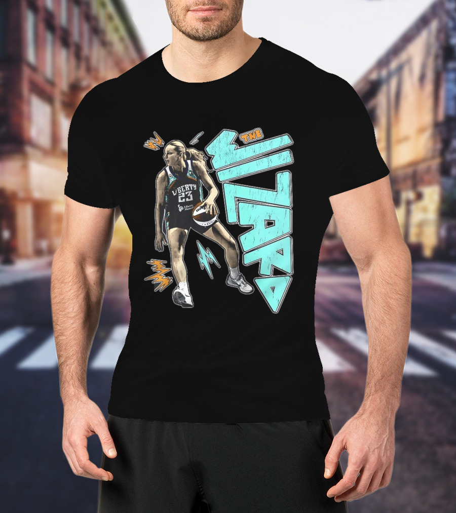 New York Liberty WNBA The Wizard Marine Johannès 23 Basketball T-Shirt