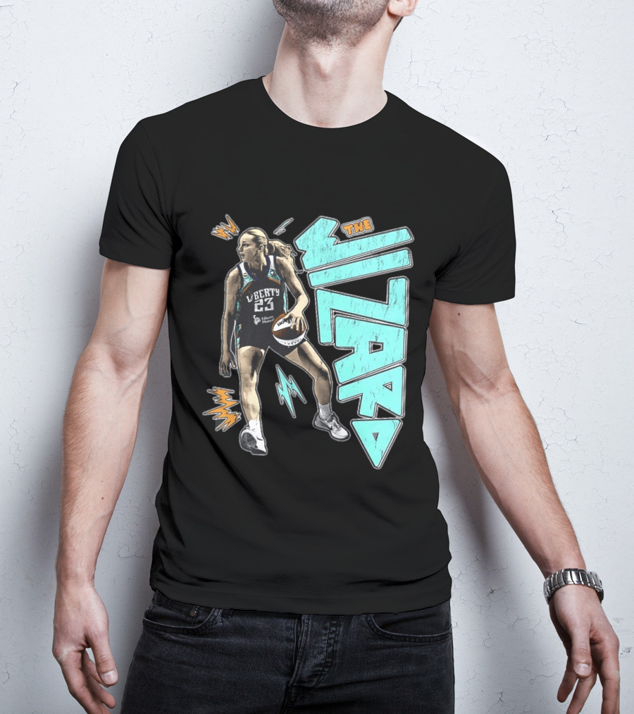 New York Liberty WNBA The Wizard Marine Johannès 23 Basketball T-Shirt