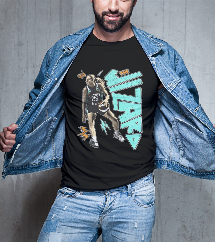 New York Liberty WNBA The Wizard Marine Johannès 23 Basketball T-Shirt