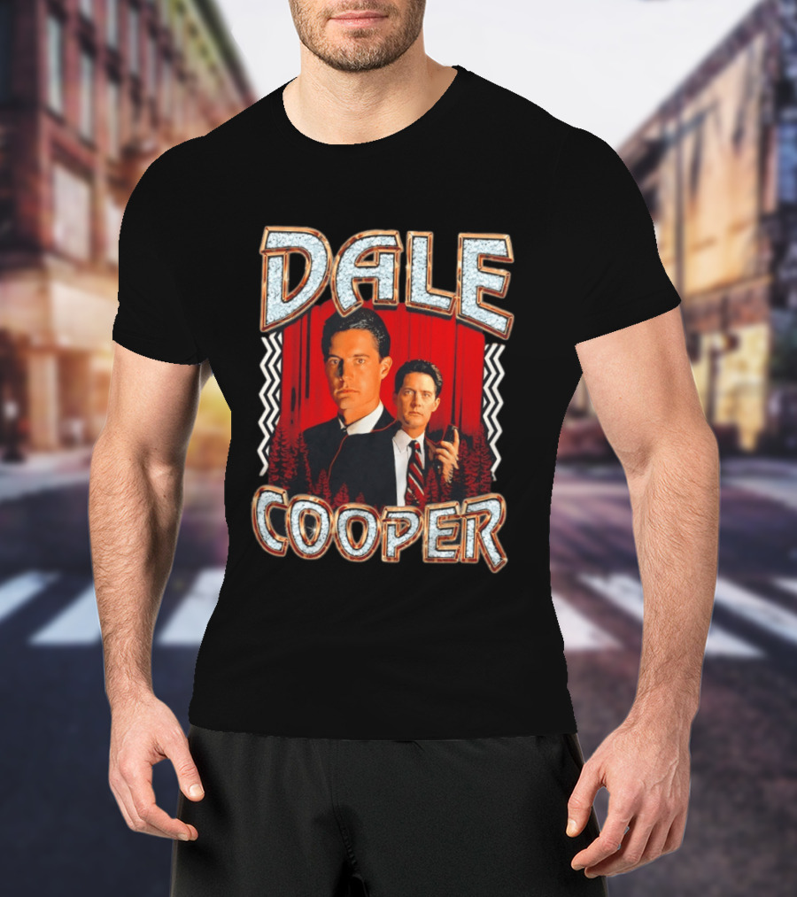 Dale Cooper Twin Peaks Retro Style Forest T-Shirt