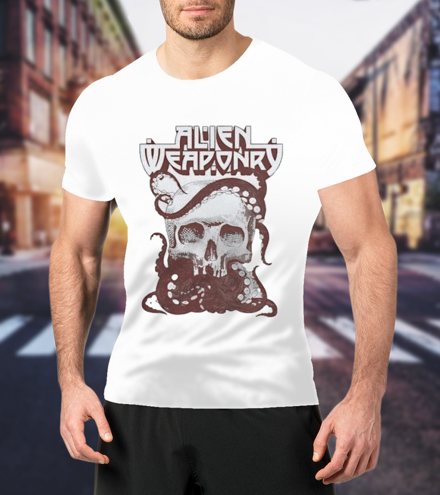 Alien Weaponry Skull Octopus Band Merchandise T-Shirt