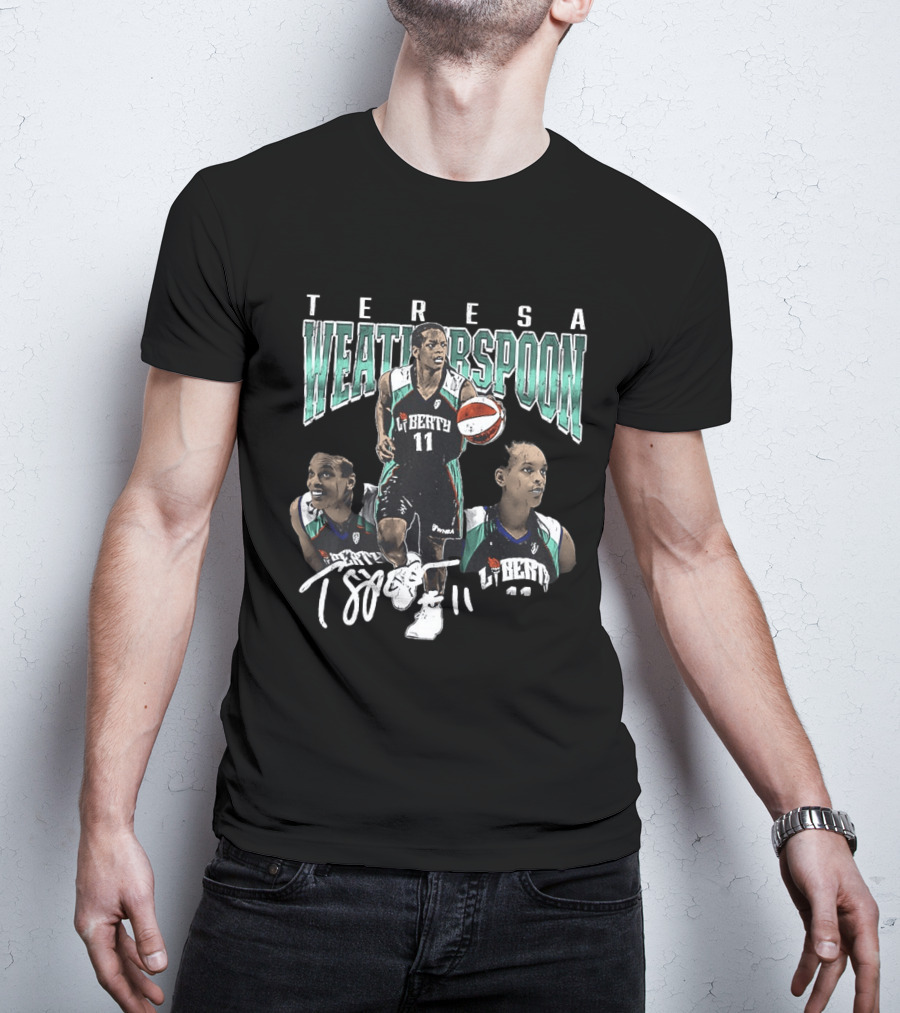 Teresa Weatherspoon New York Liberty 11 Spoon Basketball T-Shirt