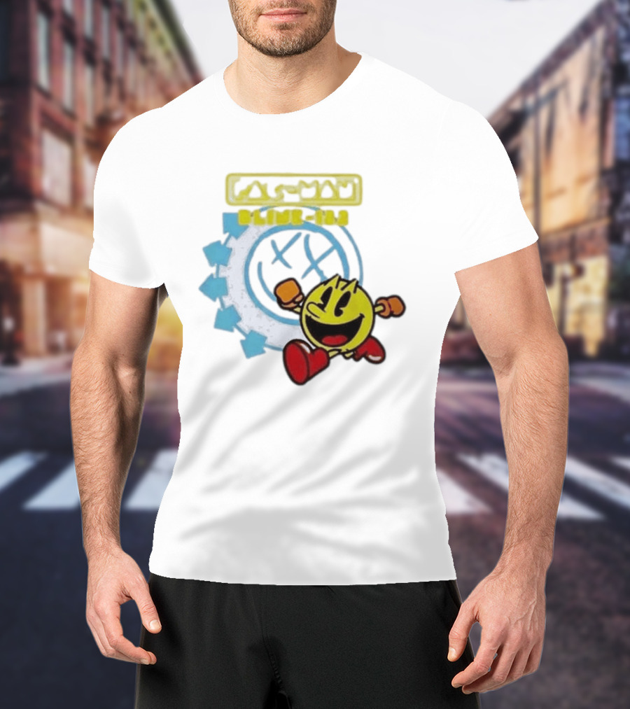 Pac Man Blink 182 Band Crossover Collaborative T-Shirt