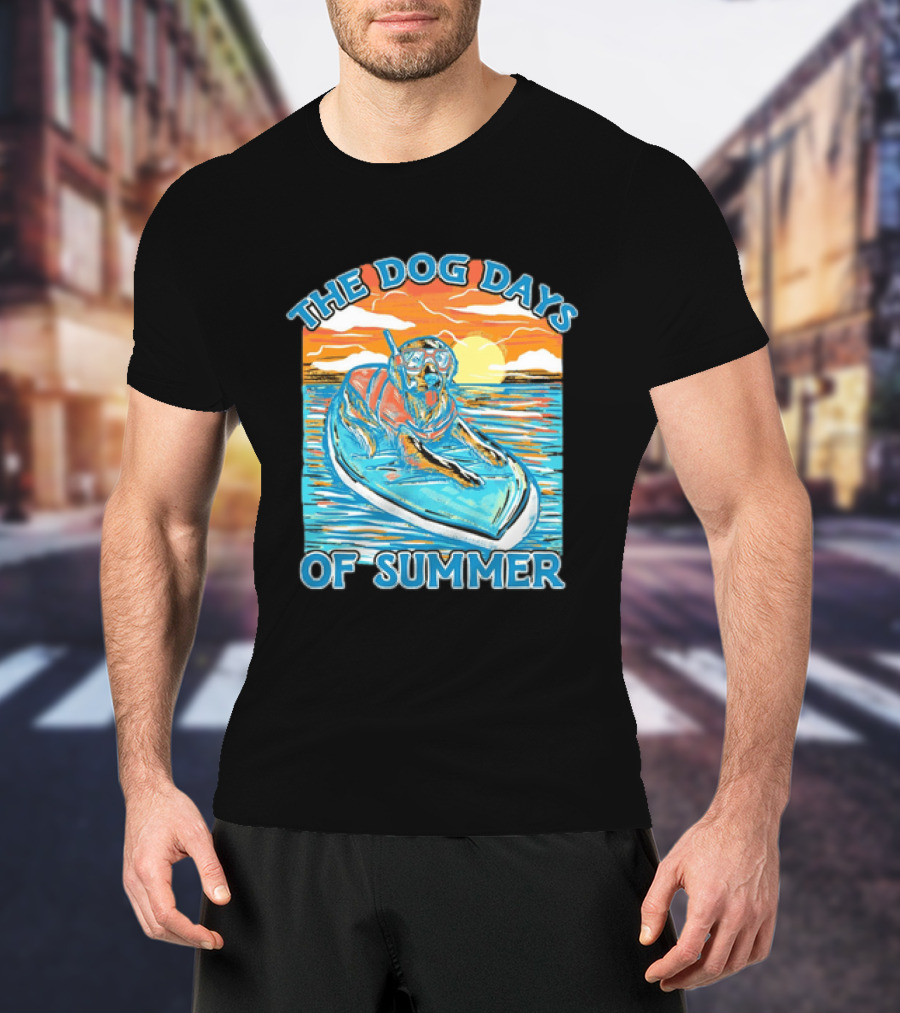 The Dog Days Of Summer Golden Retriever Snorkeling Adventure T-Shirt