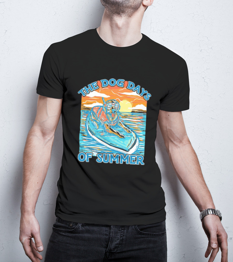 The Dog Days Of Summer Golden Retriever Snorkeling Adventure T-Shirt