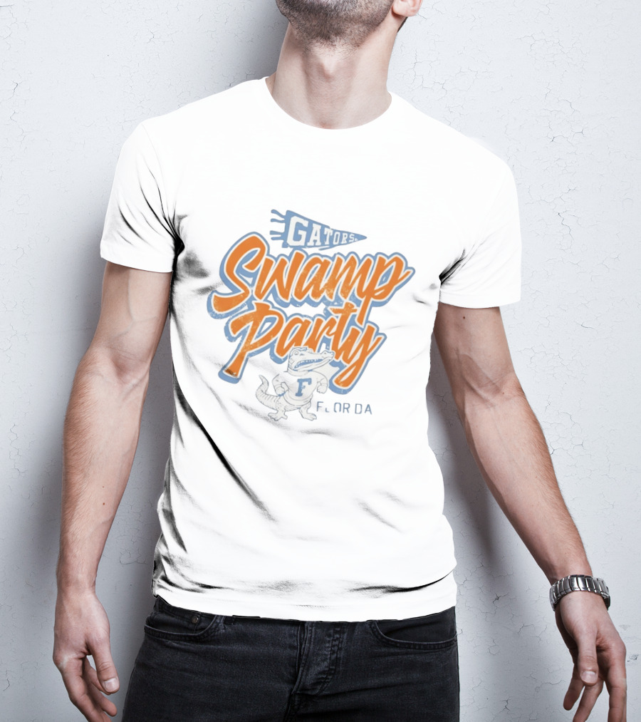 Gators Swamp Party Florida Retro Alligator T-Shirt