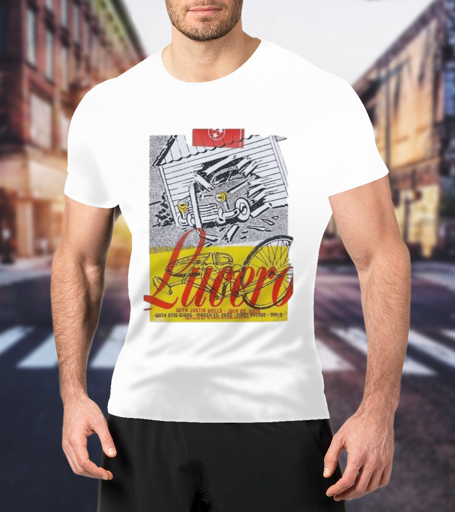Lucero 20th Anniversary With Justin Wells July 2026 First Avenue MPLS T-Shirt