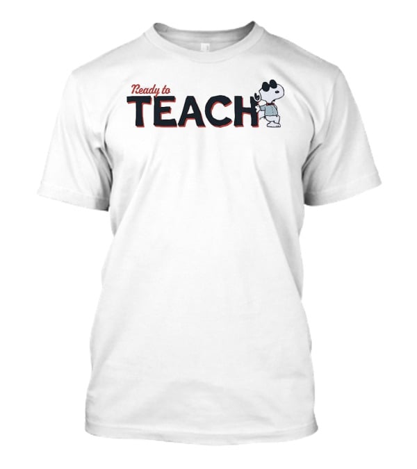Snoopy Ready To Teach With Chalkboard Peanuts T-Shirt