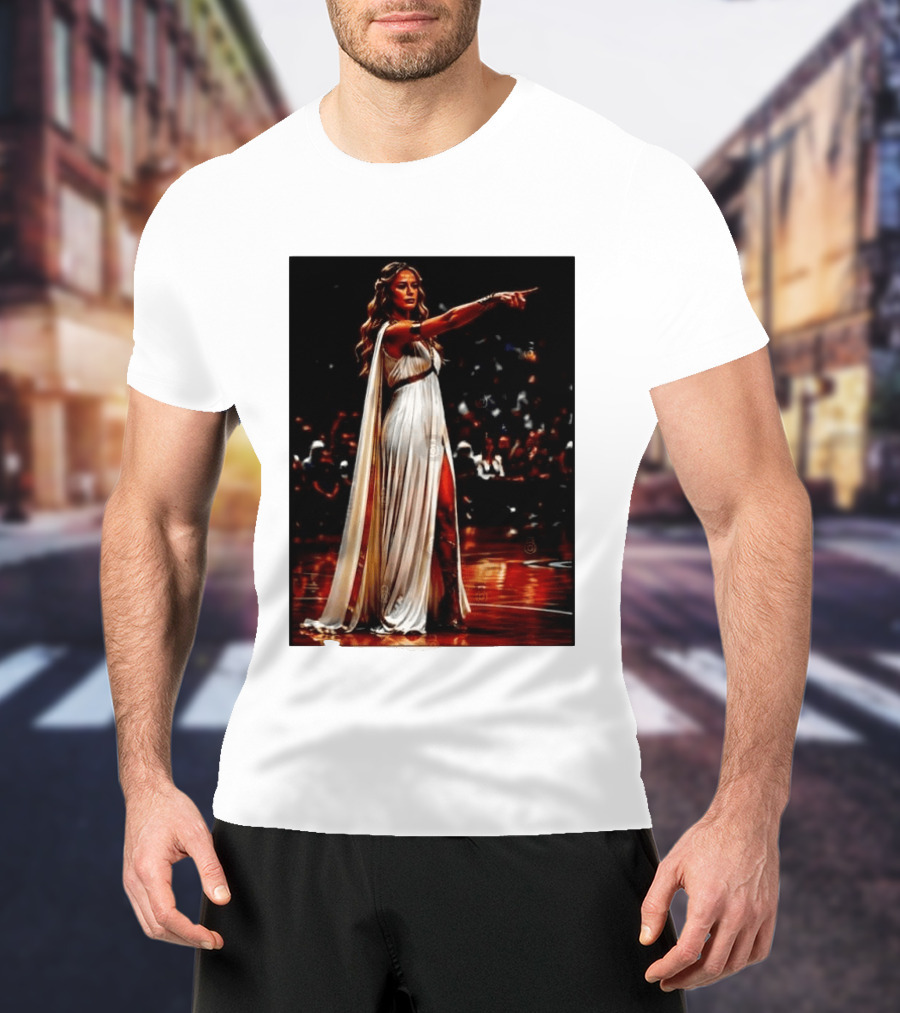 Sophia Cunningham WNBA Goddess Pointing Her Finger Basketball Victory Empowerment T-Shirt