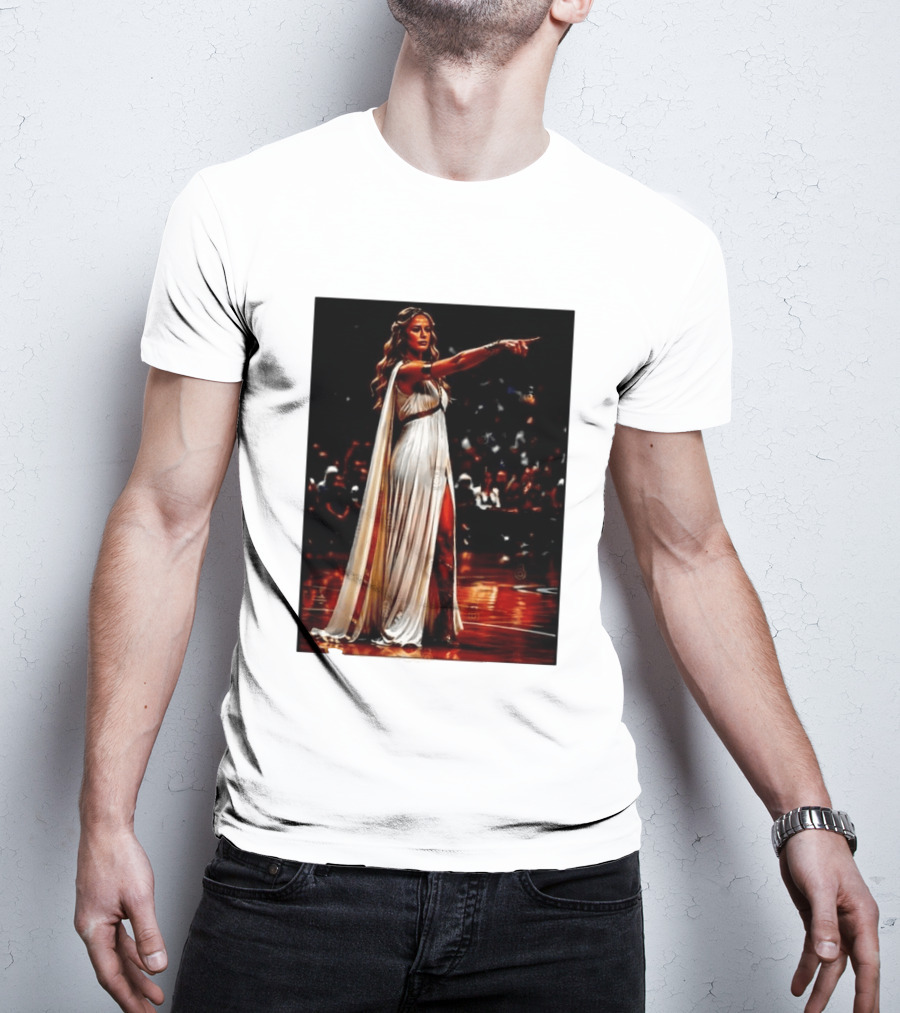 Sophia Cunningham WNBA Goddess Pointing Her Finger Basketball Victory Empowerment T-Shirt
