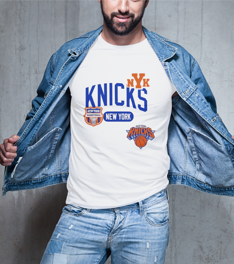Stephon Marbury Pro Standard New York Knicks NBA Letterman NYK T-Shirt